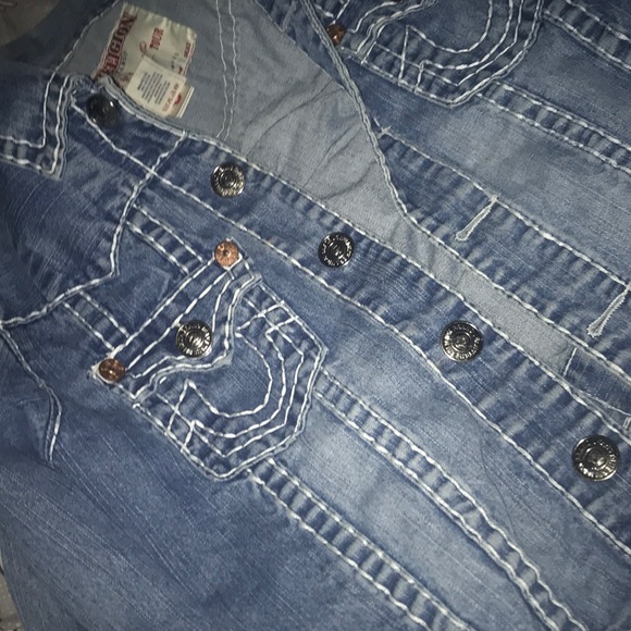 True religion unisex jean jacket - Picture 3 of 4
